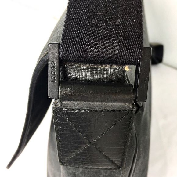 Authentic Gucci black monogram unisex mess… - Picture 11 of 16
